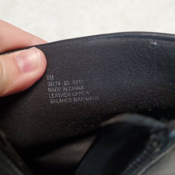 Clarks Black Leather Tige De Cuir Side Zipper Buckle Heeled Ankle Boots Shoe 8 M - Picture 10 of 12